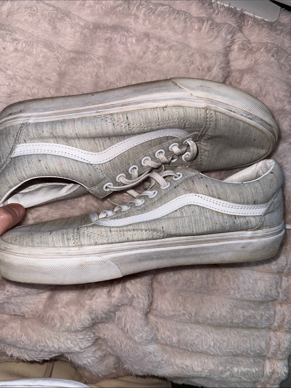 VANS Classic Low-Top Canvas Sneakers with White Side Stripe